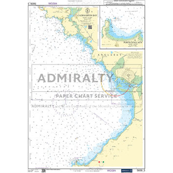 Admiralty 5609_5 Small Craft Chart - Caernarfon Bay (North West Wales)