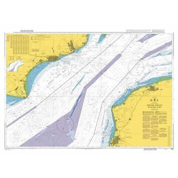 1892 Dover Strait - Western Part Admiralty Chart