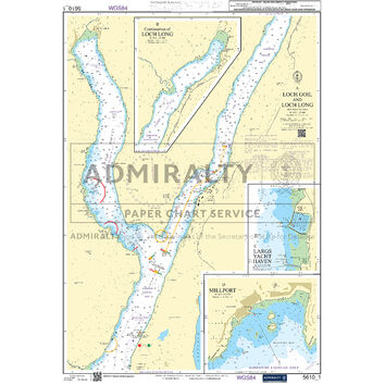 Admiralty 5610_1 Small Craft Chart - Loch Goil and Loch Long (Firth of Clyde)