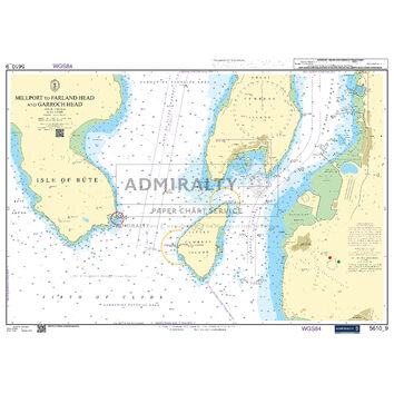 Admiralty 5610_9 Small Craft Chart - Largs to Farland Head & Garroch Head (Firth of Clyde)