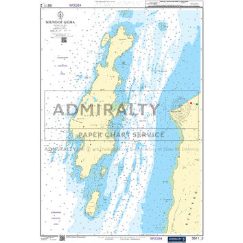 Admiralty 5611_2 Small Craft Chart - Sound of Gigha (West Coast of Scotland)