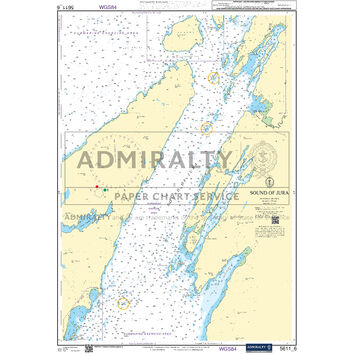 Admiralty 5611_6 Small Craft Chart - Sound of Jura (West Coast of Scotland)