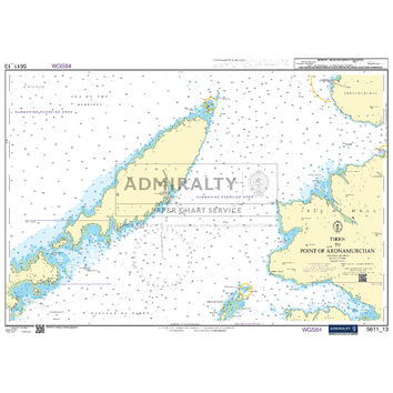 Admiralty 5611_13 Small Craft Chart - Tiree to Point of Ardnamurchan (West Coast of Scotland)