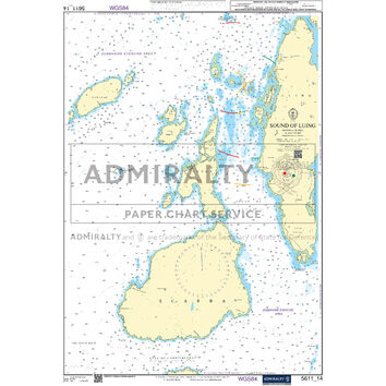 Admiralty 5611_14 Small Craft Chart - Sound of Luing (West Coast of Scotland)