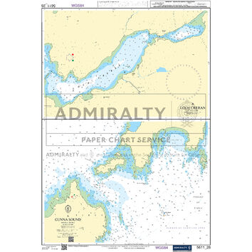 Admiralty 5611_26 Small Craft Chart - Gunna Sound (West Coast of Scotland)