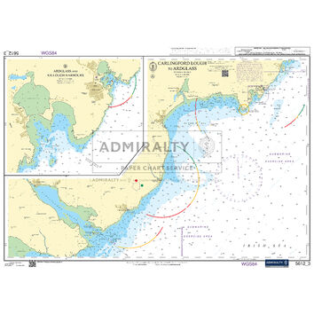 Admiralty 5612_3 Small Craft Chart - Carlingford Lough (Northern Ireland)