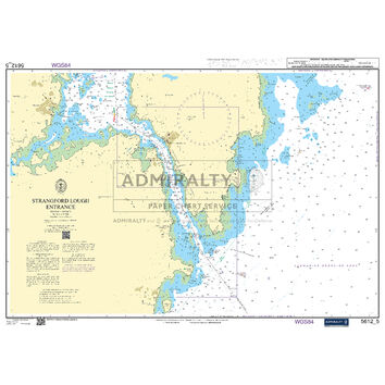 Admiralty 5612_5 Small Craft Chart - Strangford Lough Entrance (Northern Ireland)