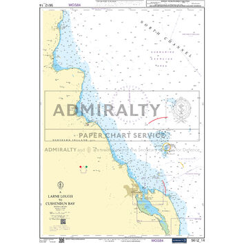 Admiralty 5612_14 Small Craft Chart - Larne Lough to Cushendun Bay (Northern Ireland)