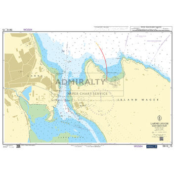 Admiralty 5612_15 Small Craft Chart - Larne Lough Northern Part (Northern Ireland)