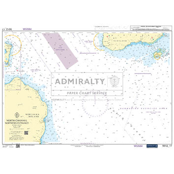 Admiralty 5612_17 Small Craft Chart - North Channel Northern Entrance (Northern Ireland)