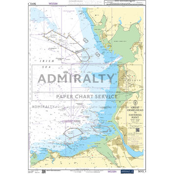 Admiralty 5613_1 Small Craft Chart - Great Ormes Head to Haverigg Point (Irish Sea)