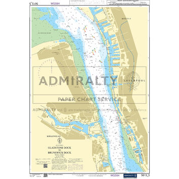 Admiralty 5613_5 Small Craft Chart - Gladstone Dock to Brunswick Dock (Irish Sea)