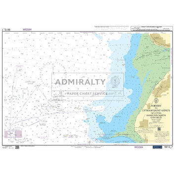 Admiralty 5613_7 Small Craft Chart - Formby to Lytham Saint Anne’s (Irish Sea)