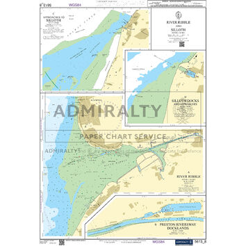 Admiralty 5613_8 Small Craft Chart - River Ribble and Silloth (Irish Sea)