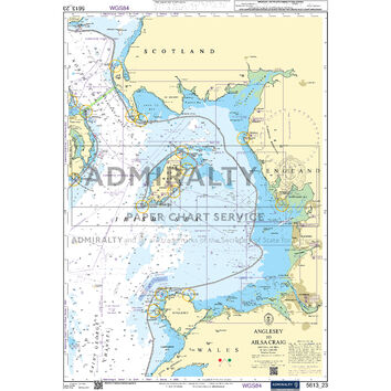 Admiralty 5613_23 Small Craft Chart - Anglesey to Ailsa Craig (Irish Sea)