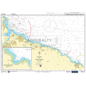 Admiralty 5615_4 Small Craft Chart - Whitby to Hartlepool (East Coast)