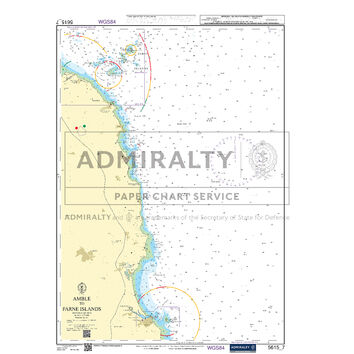 Admiralty 5615_7 Small Craft Chart - Amble to Farne Islands (East Coast)