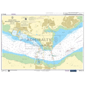 Admiralty 5615_15 Small Craft Chart - River Forth Hound Point to Rosyth (East Coast)