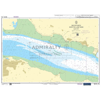 Admiralty 5615_16 Small Craft Chart - River Forth Rosyth to Bo'Ness (East Coast)