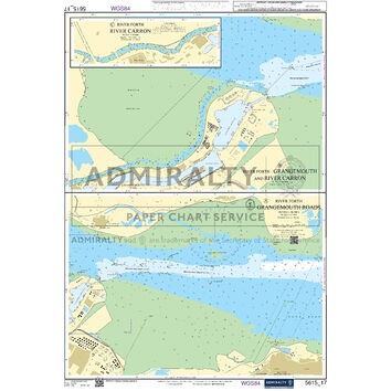 Admiralty 5615_17 Small Craft Chart - River Forth Grangemouth Roads (East Coast)