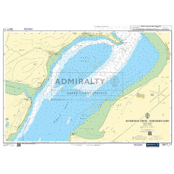 Admiralty 5617_11 Small Craft Chart - Inverness Firth - Northern Part (East Coast Scotland)