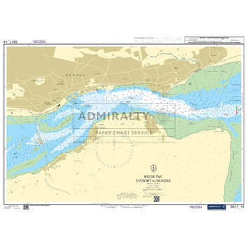 Admiralty 5617_14 Small Craft Chart - River Tay - Tayport to Dundee (East Coast Scotland)