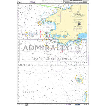 Admiralty 5620_3 Small Craft Chart - Fishguard to Hartland Point (South West Wales)