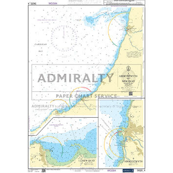 Admiralty 5620_4 Small Craft Chart - Aberystwyth to New Quay (South West Wales)