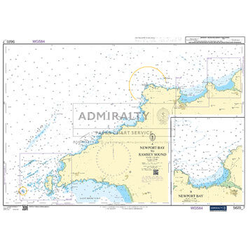 Admiralty 5620_7 Small Craft Chart - Newport Bay to Ramsey Sound (South West Wales)