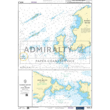 Admiralty 5620_8 Small Craft Chart - Ramsey Sound & Jack Sound (South West Wales)