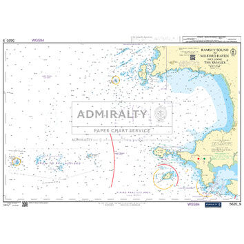 Admiralty 5620_9 Small Craft Chart - Ramsey Sound to Milford Haven (South West Wales)