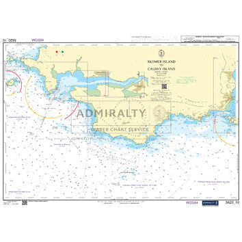 Admiralty 5620_10 Small Craft Chart - Skomer Island to Caldey Island (South West Wales)