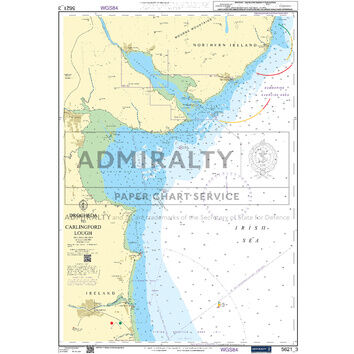 Admiralty 5621_3 Small Craft Chart - Drogheda to Carlingford Lough (East Coast Ireland)