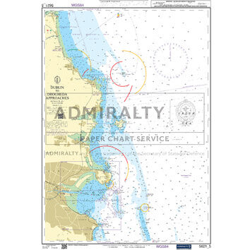 Admiralty 5621_5 Small Craft Chart - Dublin to Drogheda (East Coast Ireland)