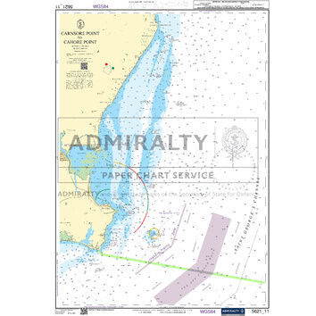 Admiralty 5621_11 Small Craft Chart - Cahore Point to Carnsore Point (East Coast Ireland)
