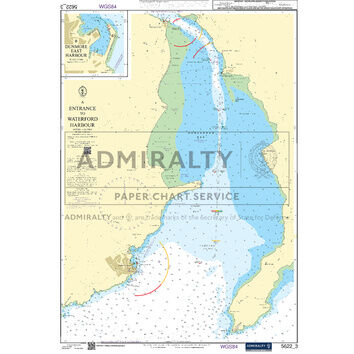 Admiralty 5622_3 Small Craft Chart - Entrance to Waterford Harbour (South Coast Ireland)