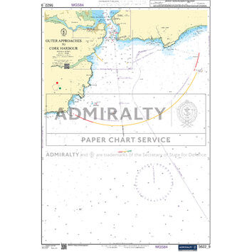 Admiralty 5622_9 Small Craft Chart - Outer Approaches to Cork Harbour (South Coast Ireland)