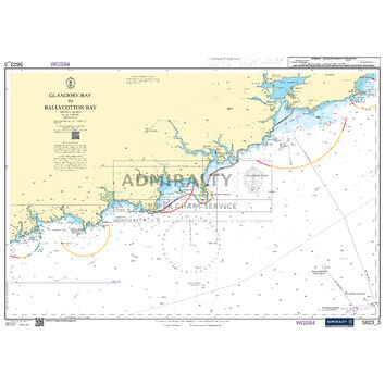 Admiralty 5623_3 Small Craft Chart - Glandore Bay to Ballycotton Bay (South West Coast Ireland)