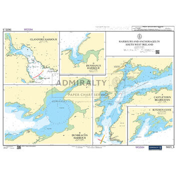Admiralty 5623_6 Small Craft Chart - Harbours and Achorages in South West Ireland (South West Coast Ireland)
