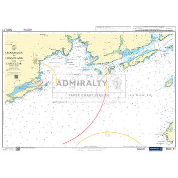 Admiralty 5623_11 Small Craft Chart - Crookhaven to Long Island & Cape Clear (South West Coast Ireland)
