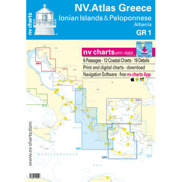 NV Atlas Greece GR1: Ionian Islands & Peloponnese to Albania - 2022 Edition