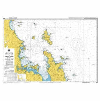 NZ53 Bream Head to Slipper Island including Hauraki Gulf Admiralty Chart