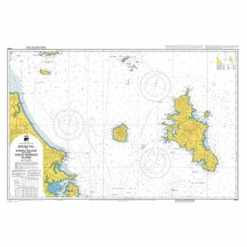 NZ522 Bream Tail to Kawau Island-Great Barrier Island Admiralty Chart