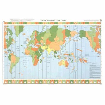 5006 The World - Time Zone Chart Admiralty Chart
