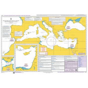 Q6110 Maritime Admiralty Security Chart, Mediterranean Sea