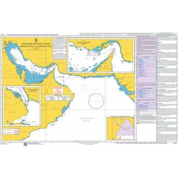 Q6111 Maritime Admiralty Security Chart, Persian Gulf and Arabian Sea