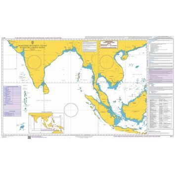 Q6112 Maritime Admiralty Security Chart, Karachi to Hong Kong