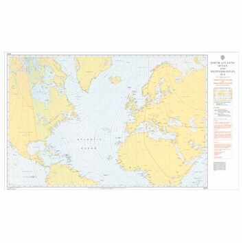 Admiralty 5375 Magnetic Variation, 2005 & Annual Rates of Change - N. Atlantic Ocean & Mediterranean Sea