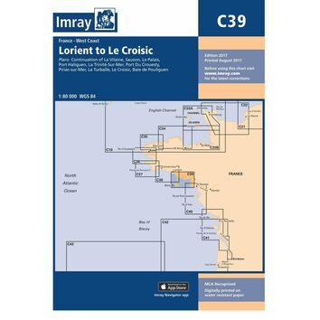 Imray Chart C39: Lorient to Le Croisic
