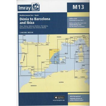 Imray Chart M13: Denia to Barcelona & Ibiza